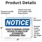Signmission Door To Remain Locked Access To Area Is OSHA Notice Sign, Vinyl Decal, 7in W x 5in L, 2PK OS-2PACK-NS-D-57-L-11527 - alternate 4